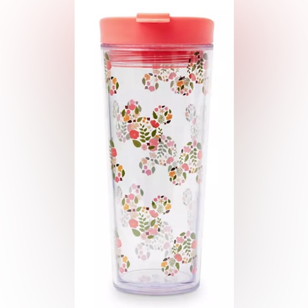 DISNEY FLORAL MICKEY EAR TUMBLER